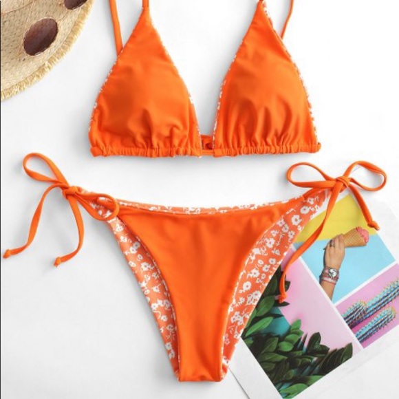 Orange bikini - Picture 3 of 7